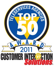 teleservices agencies top 50 badge