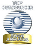 top outsourcer 2008 badge