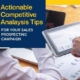 Actionable Competitive Analysis Tips for your Sales Prospecting Campaign