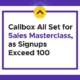 Callbox All Set for Sales Masterclass, as Signups Exceed 100