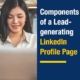 Components of Lead-generating LinkedIn Profile Page