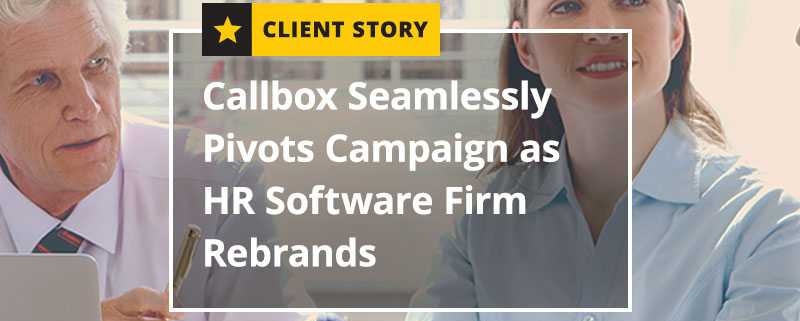 Callbox Seamlessly Pivots Campaign as HR Software Firm Rebrands (Featured Image)