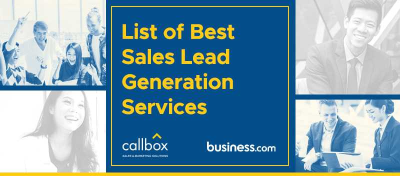 List of Best Sales Lead Generation Services (Section Image)