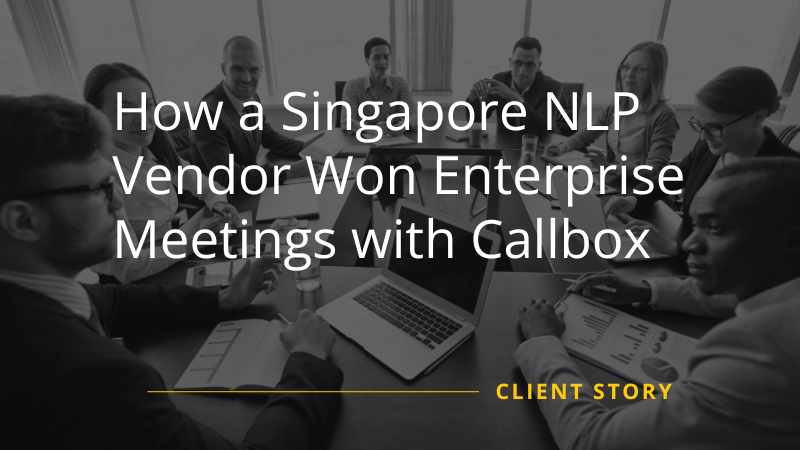 Singapore NLP Vendor Won Enterprise Meetings Featured
